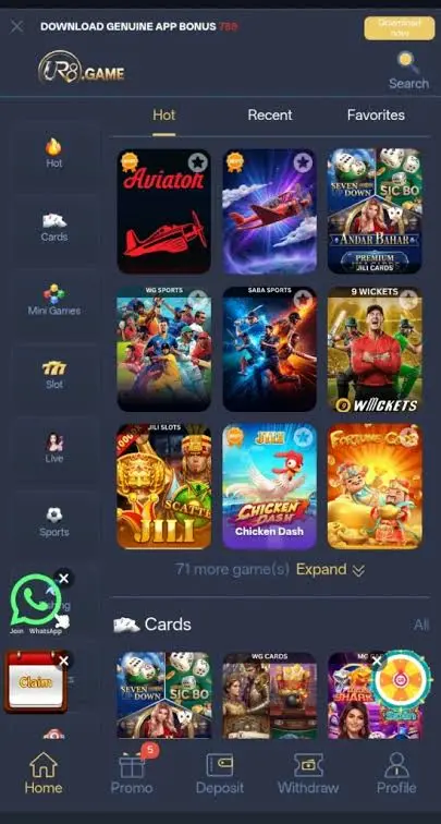 UR8.APK Game Home Page and screenshot 